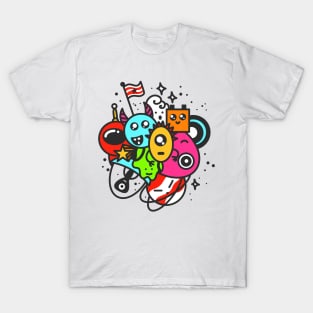 Cute Space Doodles NFT Crypto Art Opensea Non-Fungible Token T-Shirt